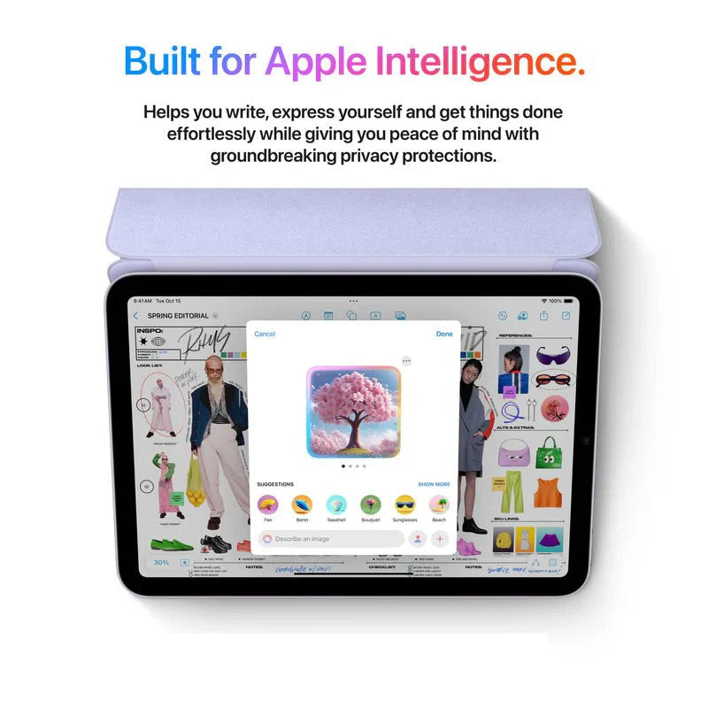 Apple iPad Mini A17 Pro 2024 8.3-inch 128GB WiFi Starlight angled view