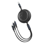 Baseus 3-in-1 cable Micro Lightning Type-C 1.2M front view