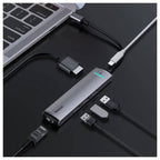 Baseus 6-in-1 hub ports USB-C HDMI USB-A detail
