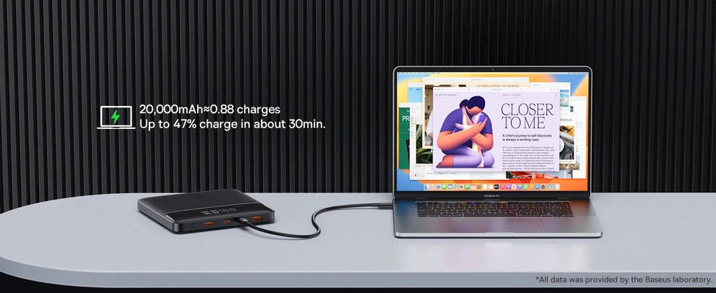 Baseus Blade power bank packaging and accessories