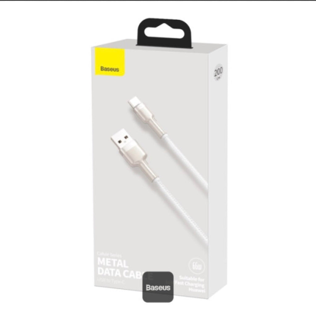 Baseus Cafule 66W cable charging iPhone fast 6A white