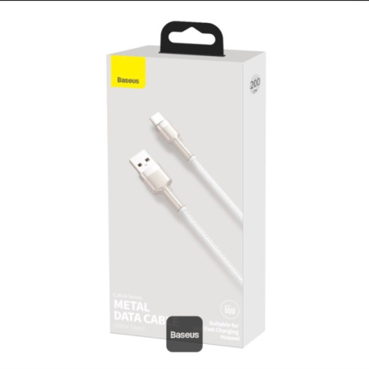 Baseus Cafule 66W cable charging iPhone fast 6A white