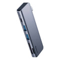 Baseus USB-C Harmonica 5-in-1 hub adapter front view Kuwait