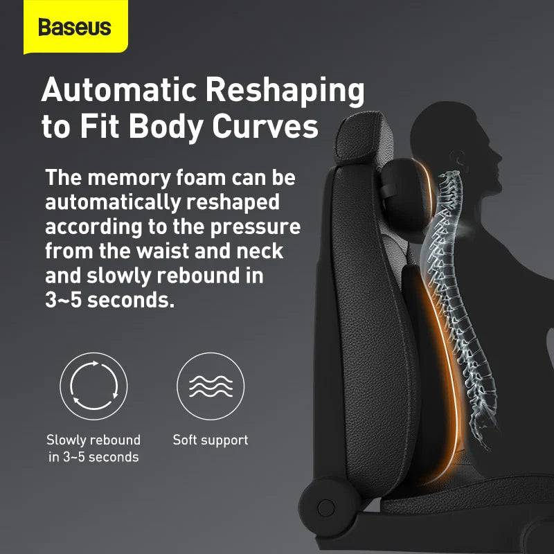 Baseus neck pillow memory foam material close up