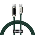 Baseus Display 100W fast charging USB-C cable 1m green LED display Kuwait
