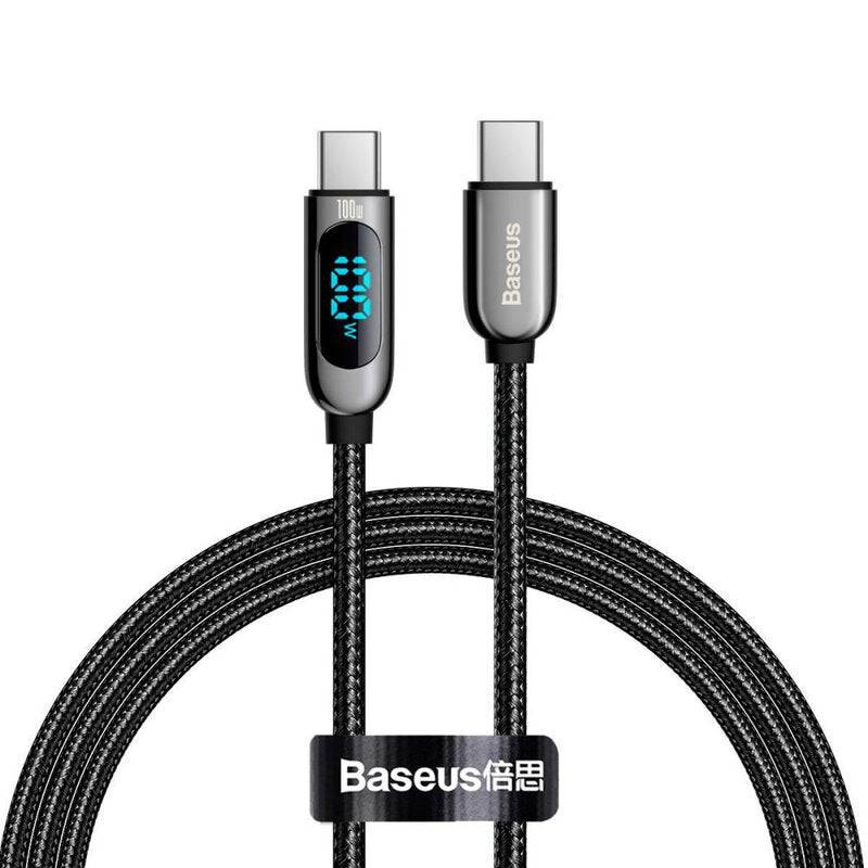 Baseus Display 100W USB-C to USB-C fast charging cable 1m LED display Kuwait