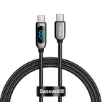Baseus Display 100W USB-C to USB-C fast charging cable 1m LED display Kuwait