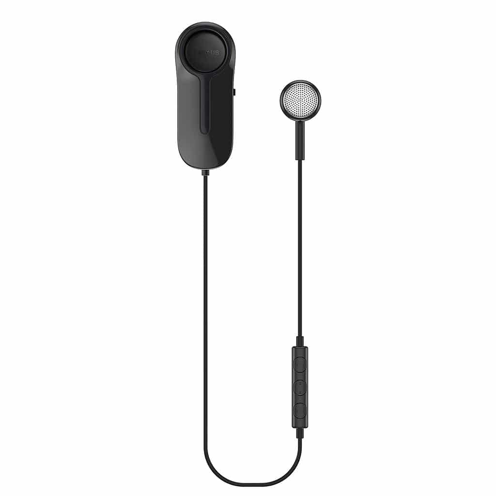 Baseus Encok A06 wireless Bluetooth earphones black front view