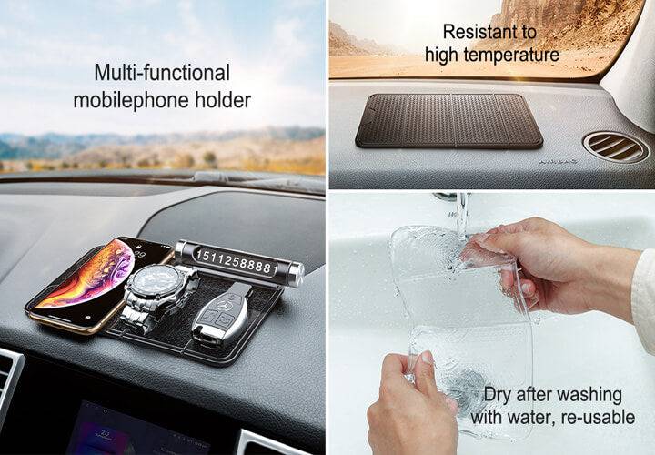 Baseus anti-slip nanopad adhesive detail showing reusable sticky surface