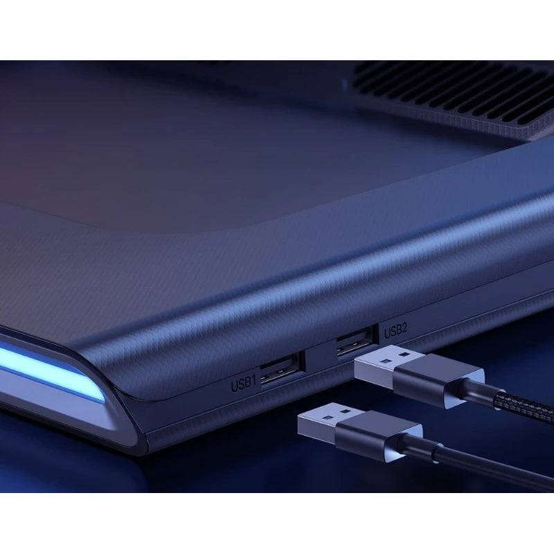 Baseus laptop cooling stand fan and dual USB ports