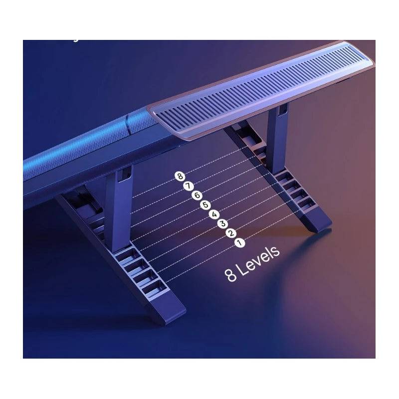Baseus heat-dissipating laptop stand ergonomic height view