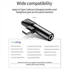 Baseus L41 audio converter showing dual ports USB-C and 3.5mm