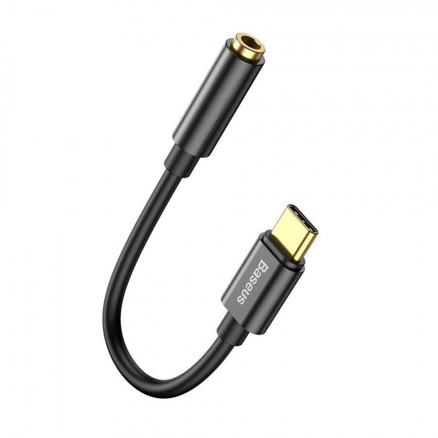 Baseus L54 USB-C to 3.5mm AUX adapter front view