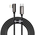 Baseus Legend Series Fast Charging Cable Type-C to Lightning 20W Black front view