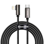 Baseus Legend Series Fast Charging Cable Type-C to Lightning 20W Black front view