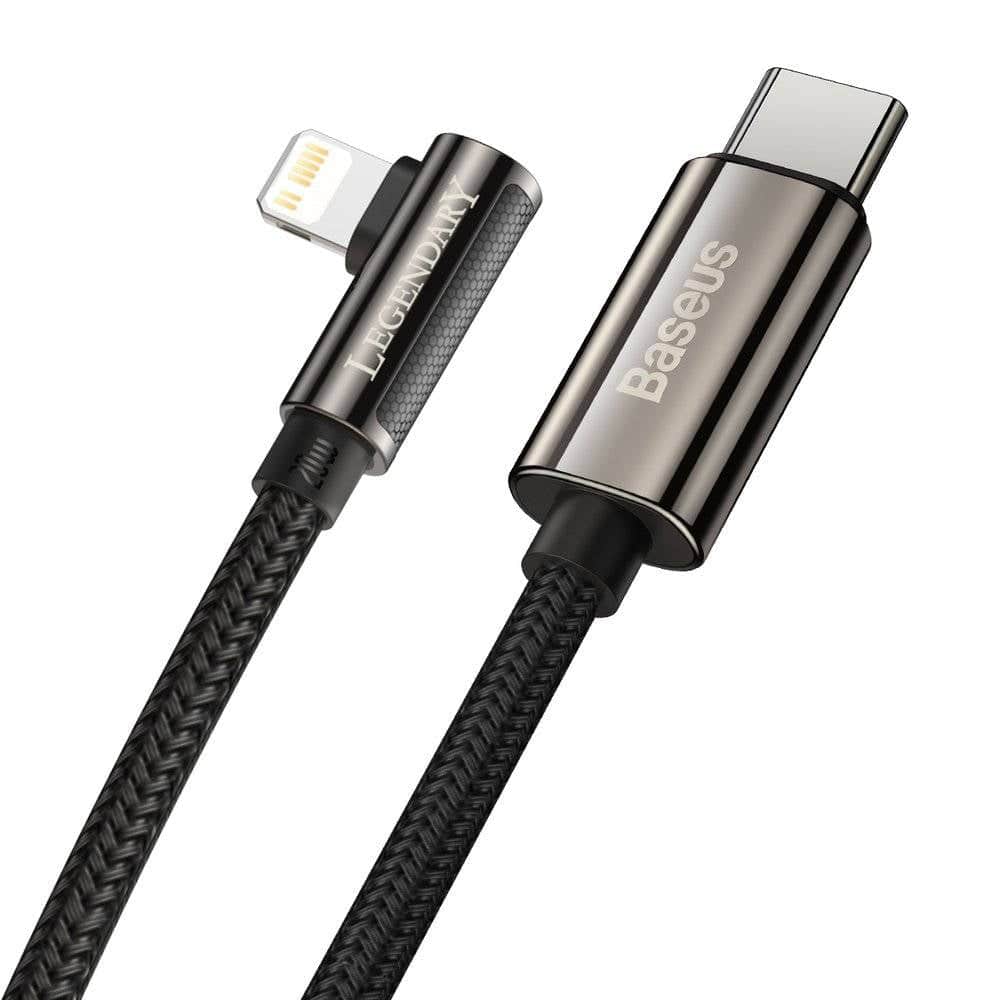 Baseus Legend USB-C to Lightning cable connector detail black