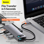 Baseus Metal Gleam 8-in-1 hub HDMI 4K output