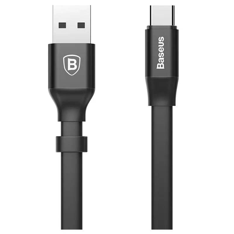 Baseus Nimble short USB-C cable connected to power bank Kuwait