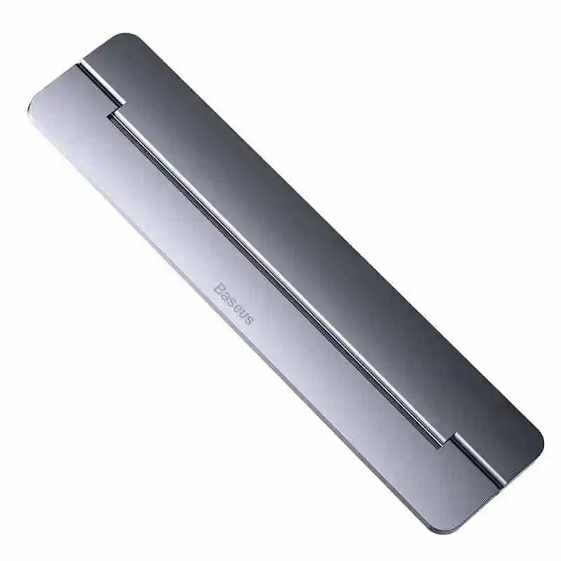 Baseus Papery dark gray stand folded flat for easy storage and travel
