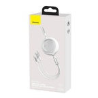 Baseus retractable cable charging three devices simultaneously