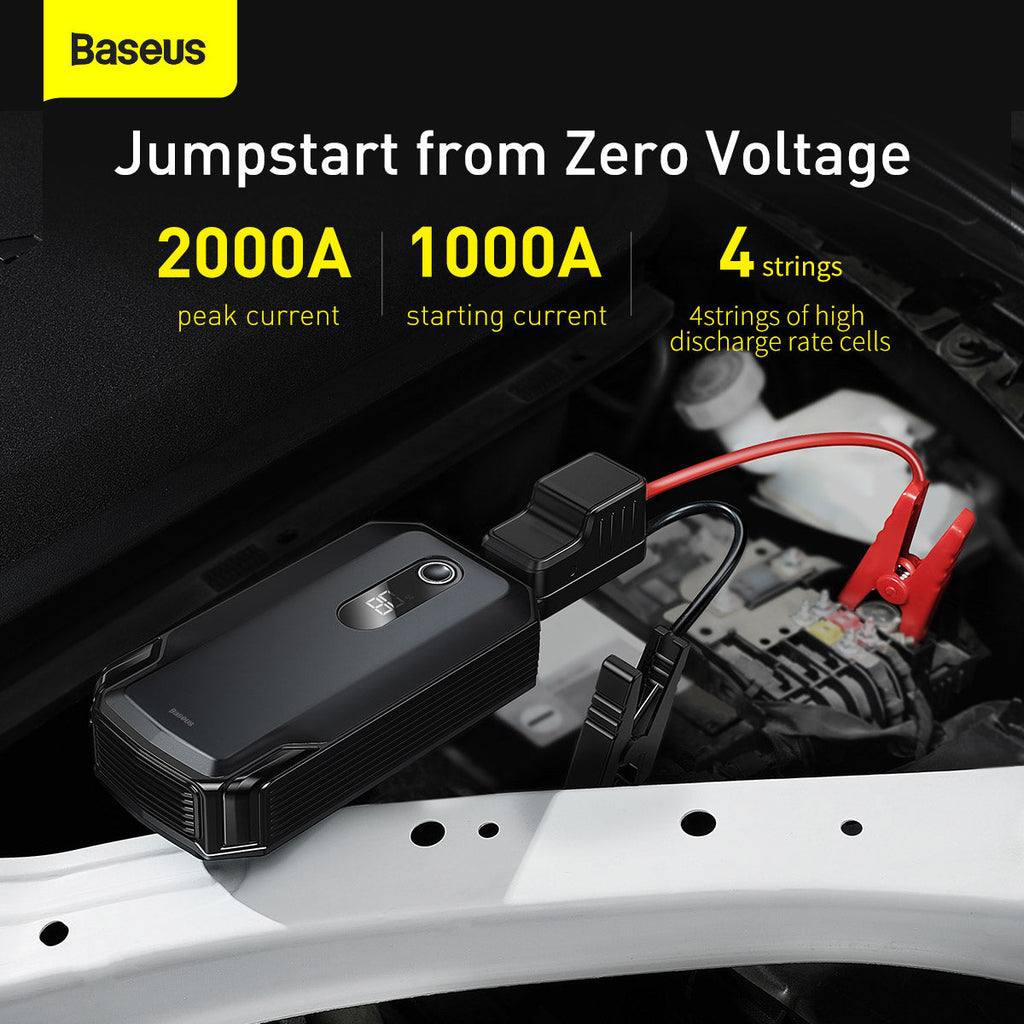 Baseus Super Energy Max jump starter packaging and accessories Kuwait