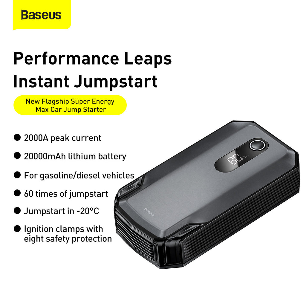 Baseus Super Energy Max compact size for glove box storage
