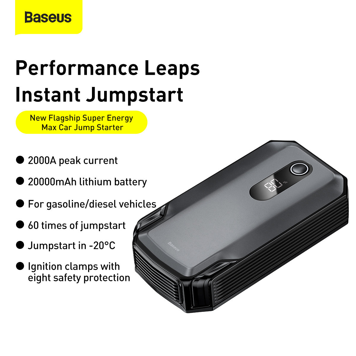 Baseus Super Energy Max compact size for glove box storage
