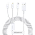 Baseus Superior Series 3-in-1 cable Micro USB USB-C Lightning front view Kuwait