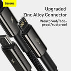 Baseus Tungsten Gold 3-in-1 cable packaging Kuwait