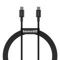 Baseus 100W USB-C to USB-C cable 1 meter black front view Kuwait