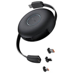 Baseus Zinc magnetic retractable 3-in-1 cable front view compact design