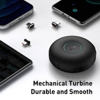 Baseus Zinc 3-in-1 magnetic cable showing retractable mechanism