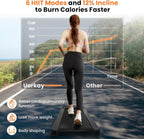 Black Bull Walking Pad Treadmill incline view