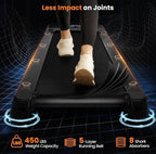 Black Bull Walking Pad Treadmill folded