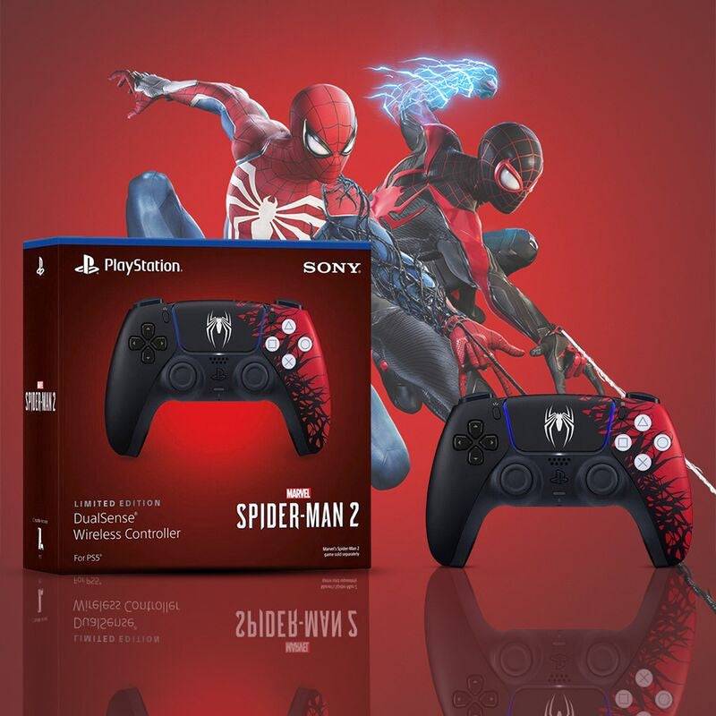 Spider-Man 2 DualSense controller back