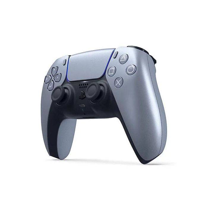 DualSense Sterling Silver controller front