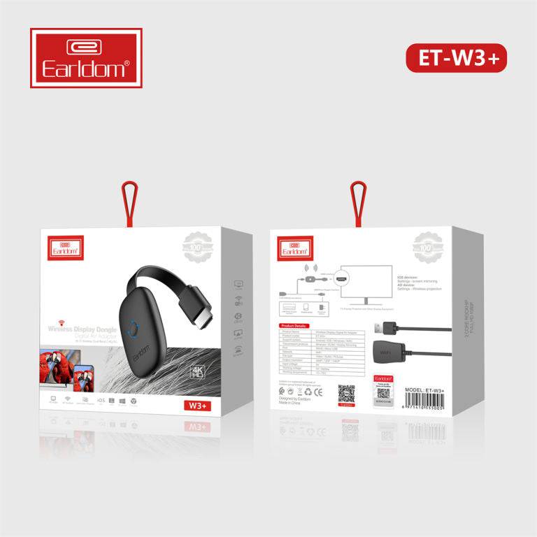 Earldom W3+ dongle screen mirroring setup