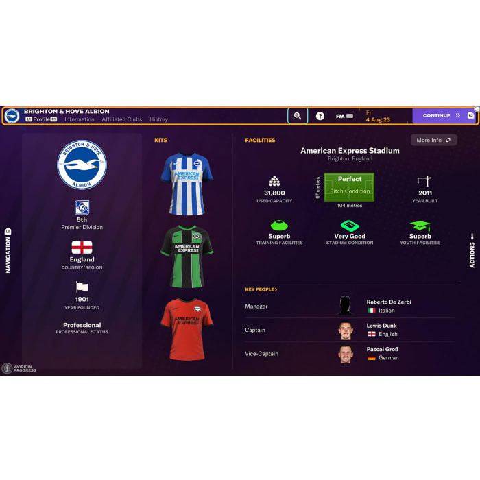 Football Manager 2024 PS5 features