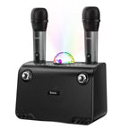 Hoco BS41 Plus double mic karaoke wireless Bluetooth speaker front view Kuwait