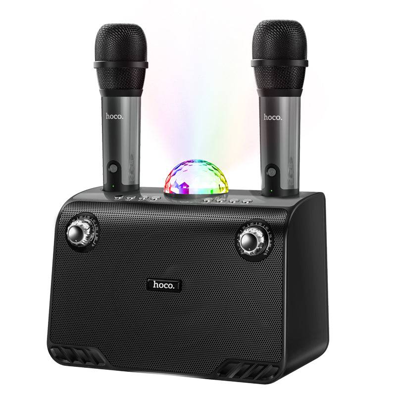 Hoco BS41 Plus double mic karaoke wireless Bluetooth speaker front view Kuwait
