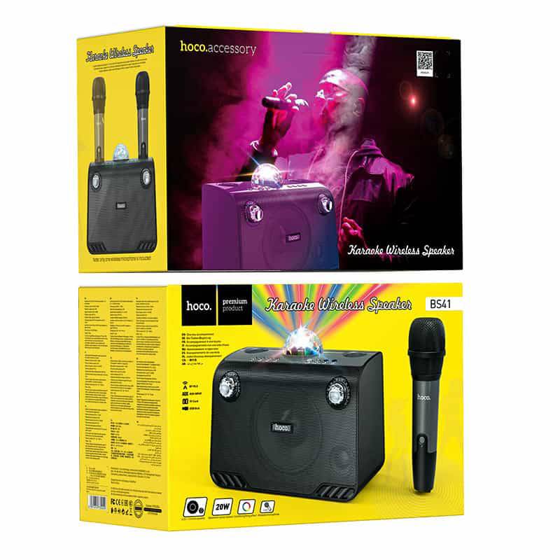 Hoco BS41 Plus karaoke speaker packaging
