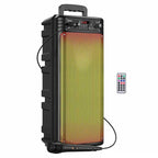 Hoco BS52 LED portable wireless speaker with mic front view Kuwait