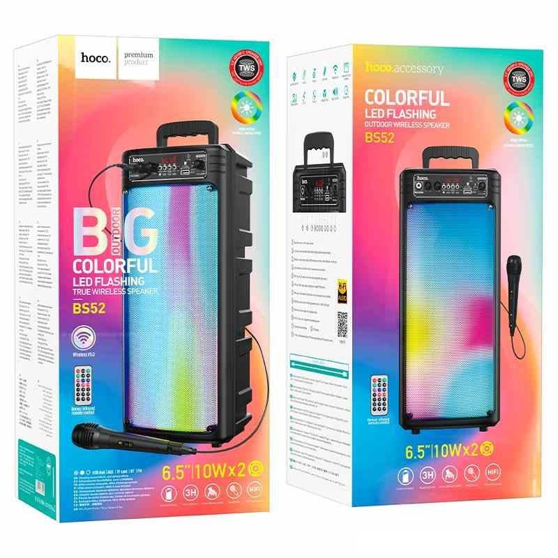 Hoco BS52 LED portable wireless speaker packaging