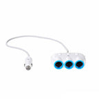 Hoco C1 dual USB car charger with triple cigarette lighter adapter front view Kuwait