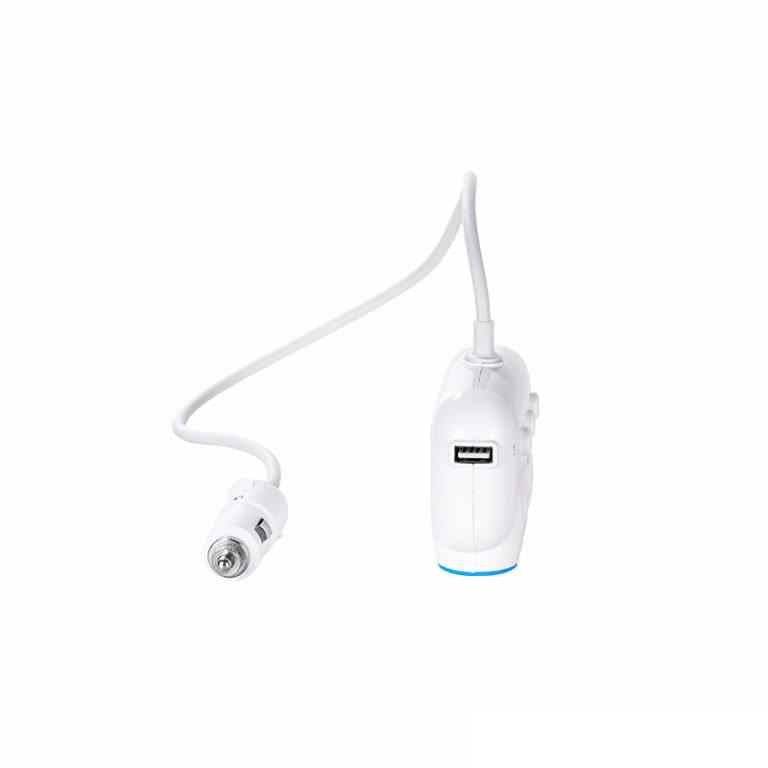 Hoco C1 car charger plugged into vehicle cigarette lighter