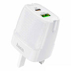 Hoco C85B wall charger PD20W QC3.0 UK plug front view Kuwait