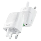 Hoco C85B UK plug charger side profile