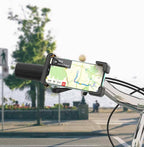 Hoco CA93 holder holding phone on motorcycle