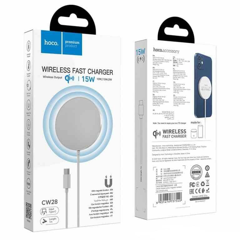 Hoco CW28 magnetic wireless charger packaging