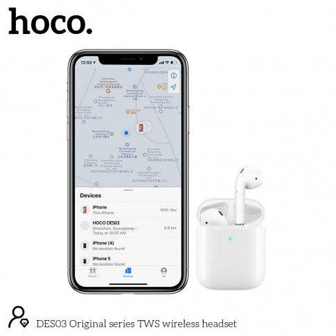 Hoco DES03 TWS earbuds detail